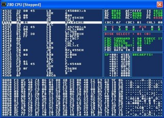 Z80 debugger and emulator options in Real-80 PRO